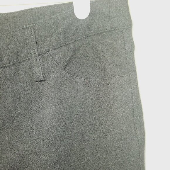 NYDJ Classic Straight Leg Knit Trouser Pant Black Women's Size 12P - Picture 5 of 12
